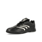 adidas Predator Sala Core Black / Zero Metallic / Lucid Red Low Top Sneakers JQ3916 Close-up | Overkill
