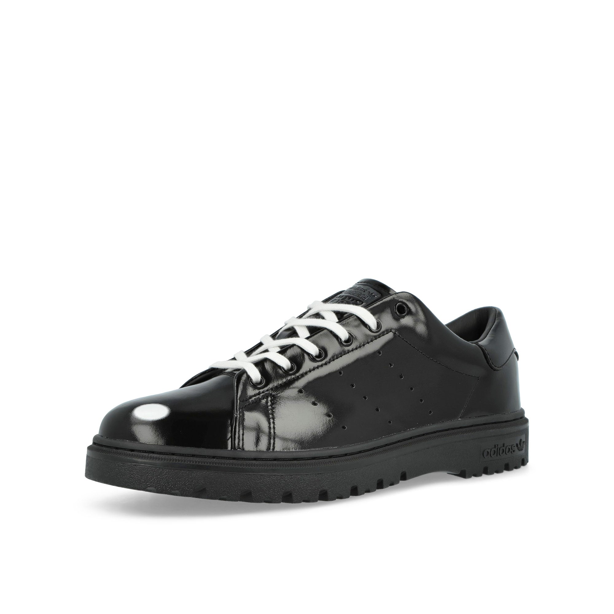 adidas Stan Smith Freizeit  Core Black / Core Black / Footwear White Low Top Sneakers JQ6779 Close-up | Overkill
