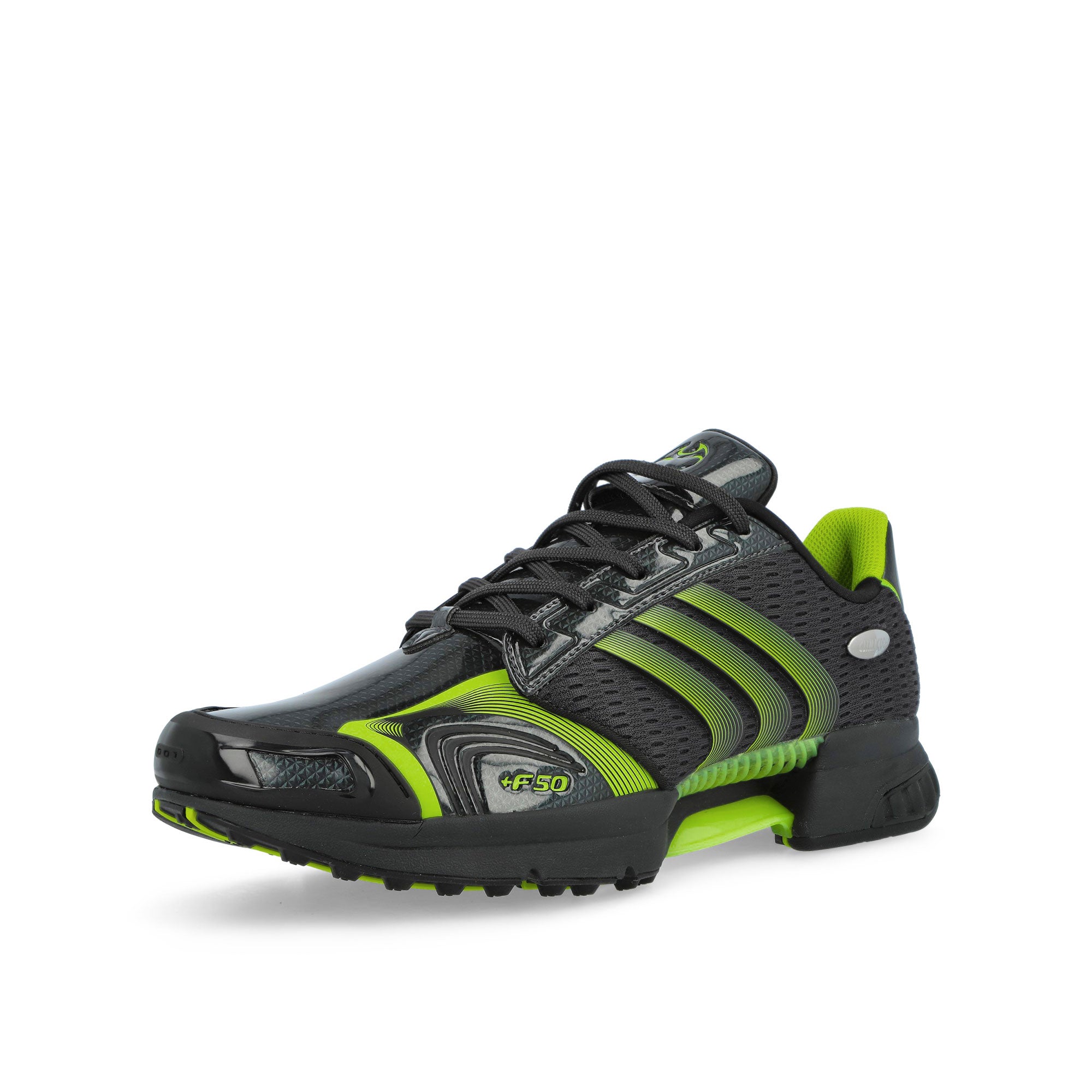 adidas Climacool F50 Carbon / Semi Solar Yellow / Core Black Low Top Sneakers JQ9528 Close-up | Overkill
