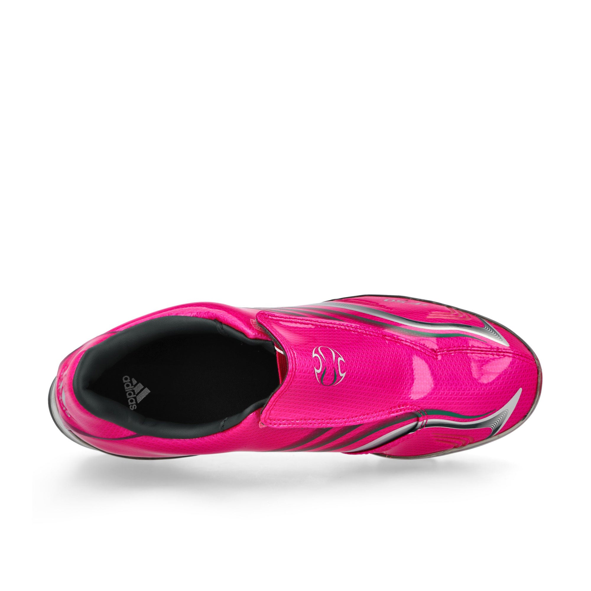 adidas F50 Adiframe W Shock Pink / Bold Green / Silver Metallic Low Top Sneakers JQ9556 Detailfoto | Overkill
