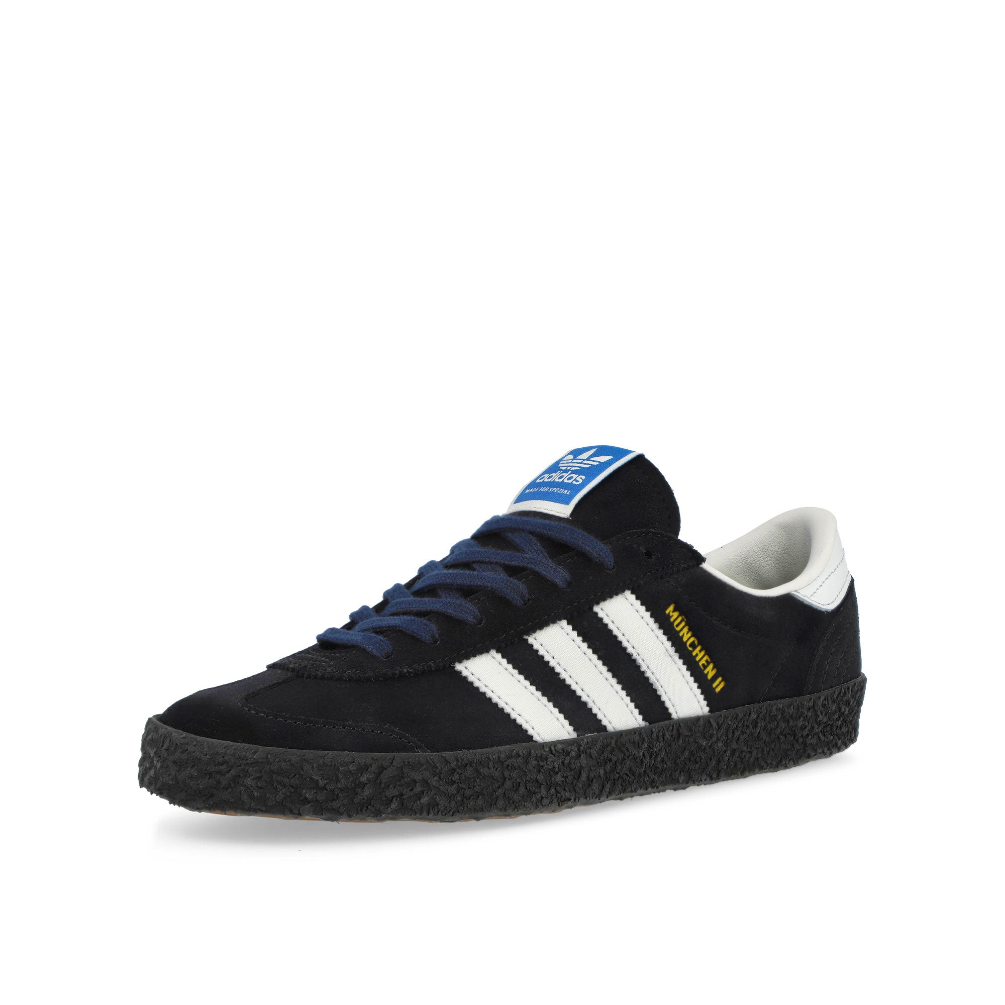 adidas München II SPZL Supplier Colour / Core Black / Gum M2 Sneaker JR1544 Close-up | Overkill
