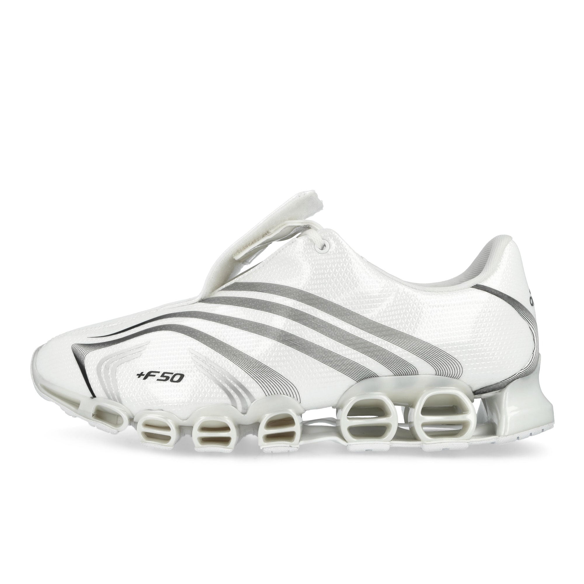 adidas F50 Tunit Megaride Consortium Footwear White / Core Black / Silver Metallic Low Top Sneakers JR2200 | Overkill
