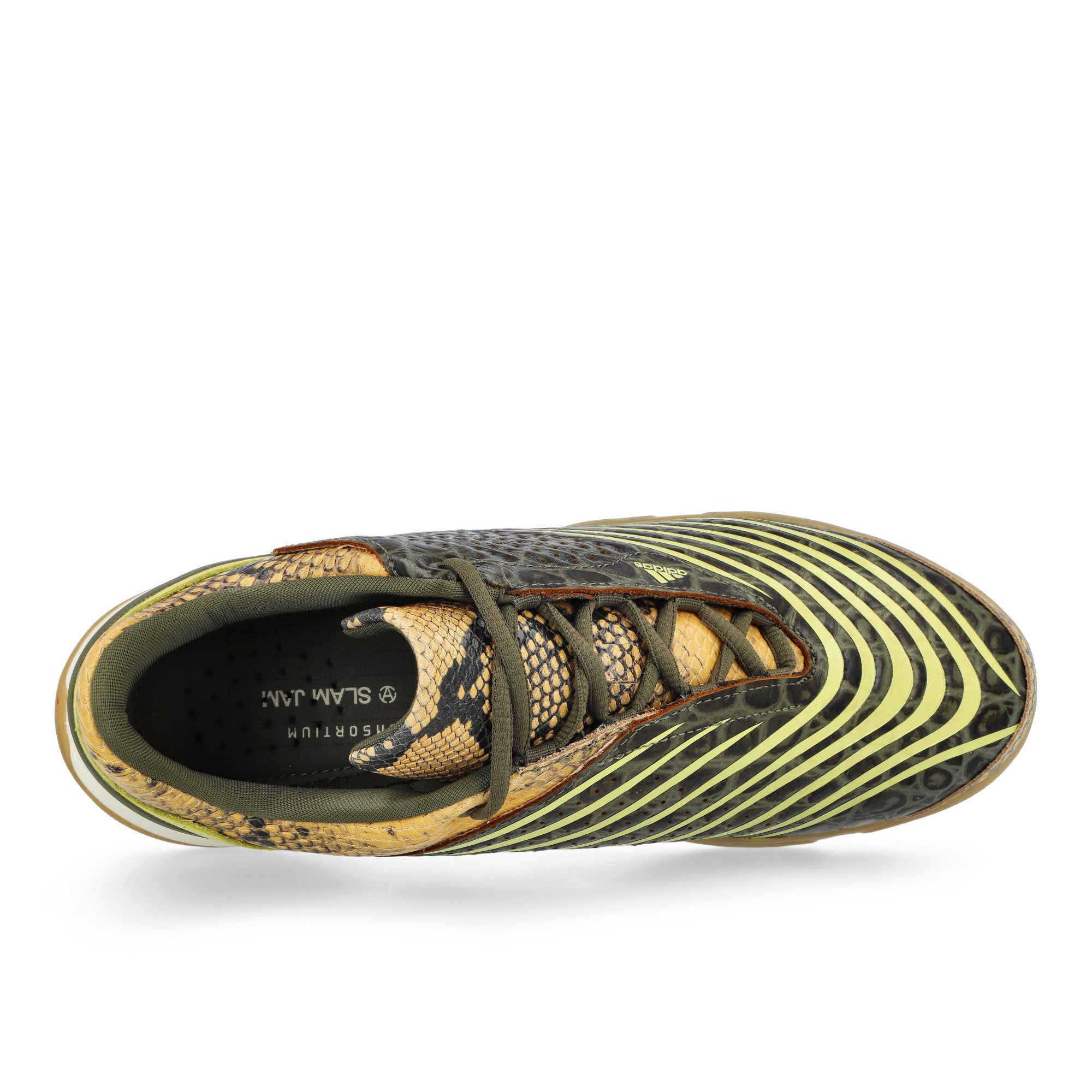 adidas F50.7 Sala C5 Consortium Powder Yellow / St Fade Ocean / Dark Cargo Low Top Sneakers JR2201 Detailfoto | Overkill
