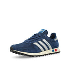 adidas LA Trainer OG Dark Blue / Silver Metallic / Off White Low Top Sneakers JR7171 Close-up | Overkill

