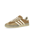 adidas Gazelle Indoor Brown Desert / Wonder White / Magic Beige Low Top Sneakers JR8851 Close-up | Overkill