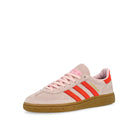 adidas Handball Spezial W Clear Pink / Solar Orange / Gum 4 Low Top Sneakers  Close Up | Overkill