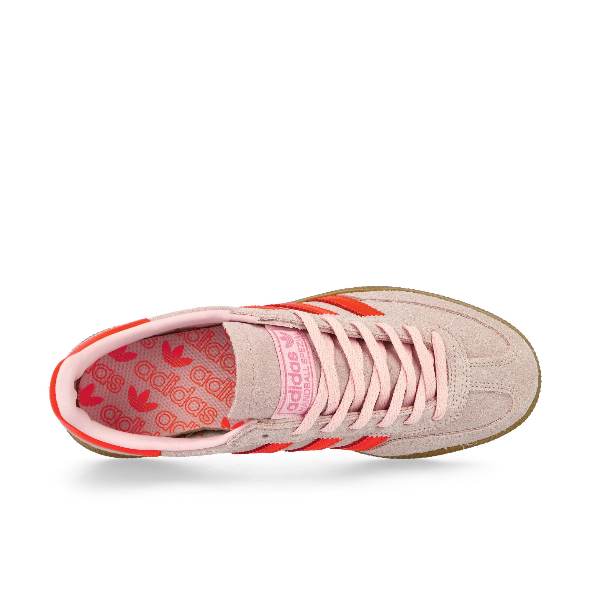 adidas Handball Spezial W Clear Pink / Solar Orange / Gum 4 Low Top Sneakers  Detailfoto | Overkill