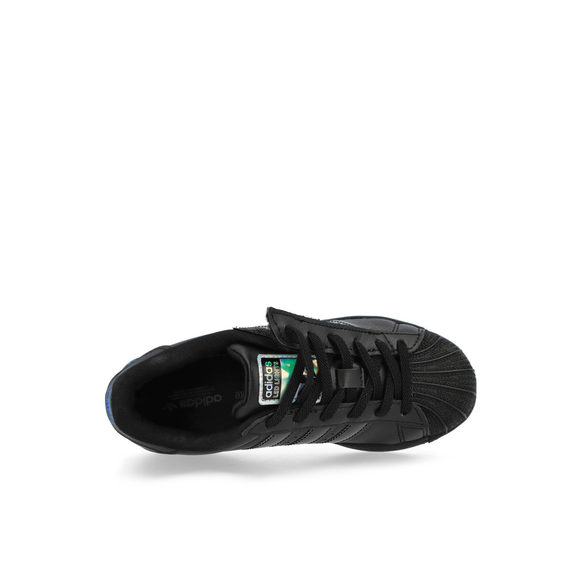 adidas Superstar Led Lights CF EL C Core Black / Core Black / Preloved Violet Low Top Sneakers JS1291 Detail View 1 | Overkill
