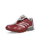 adidas Predator Megaride Collegiate Burgundy / Silver Metallic / Light Solid Grey Low Top Sneakers JS1554 Close-up | Overkill