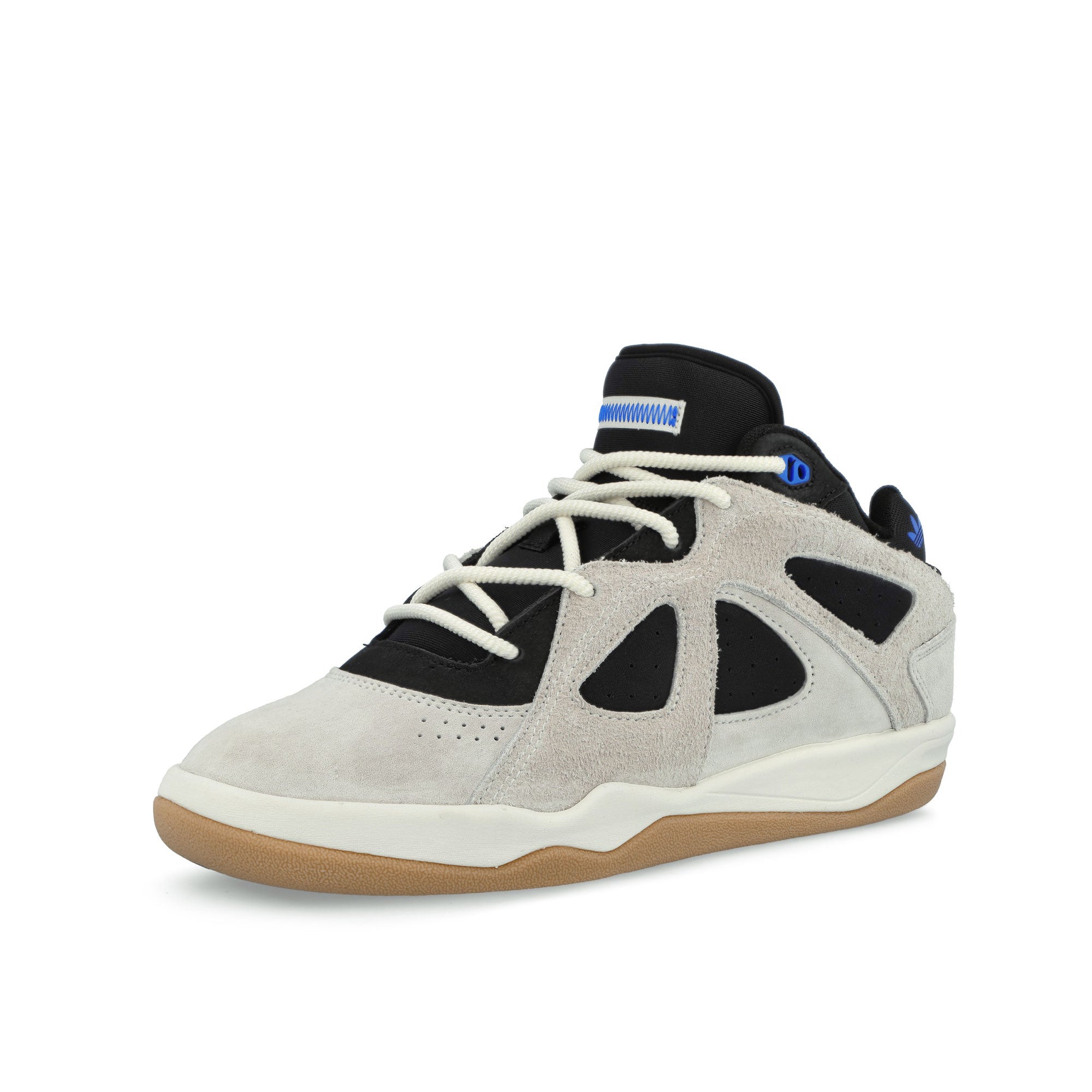 Bad Bunny x adidas BadBo 1.0 Off White / Core Black / Gum 3 Mid Tops Sneakers JS3886 Close-up | Overkill
