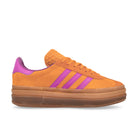 adidas Gazelle Bold W Flash Orange / Purple Burst / Crew Orange Low Top Sneakers JS3895 Silhouette | Overkill