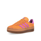 adidas Gazelle Bold W Flash Orange / Purple Burst / Crew Orange Low Top Sneakers JS3895 Close-up | Overkill