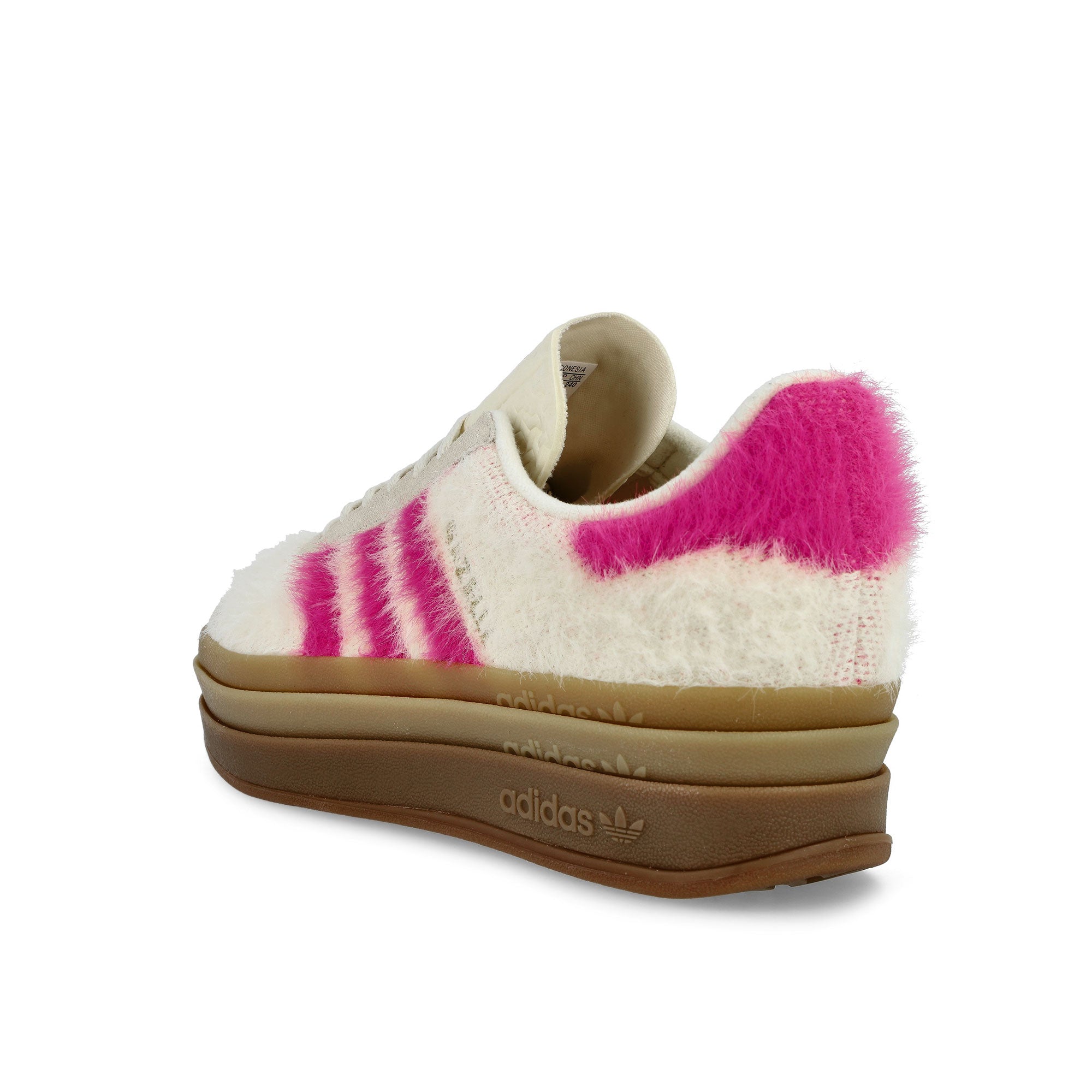 adidas Gazelle Bold W Cream White / Shock Pink / Gold Metallic Low Top Sneakers JS3908 Material | Overkill
