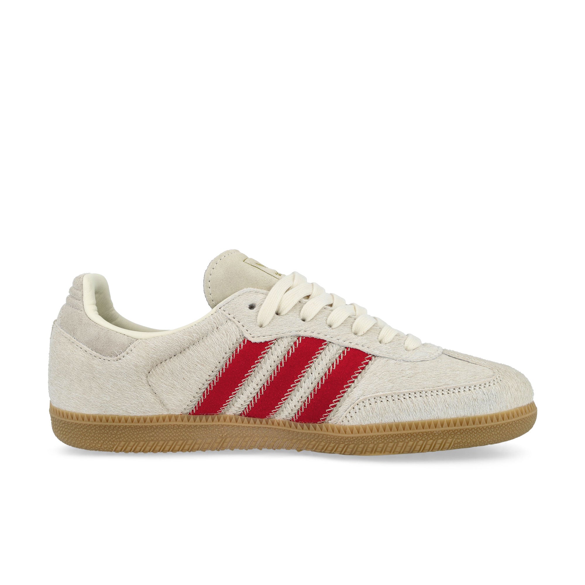 adidas Samba OG W Wonder Beige / Cream White / Better Scarlet Low Top Sneakers JS3935 Silhouette | Overkill
