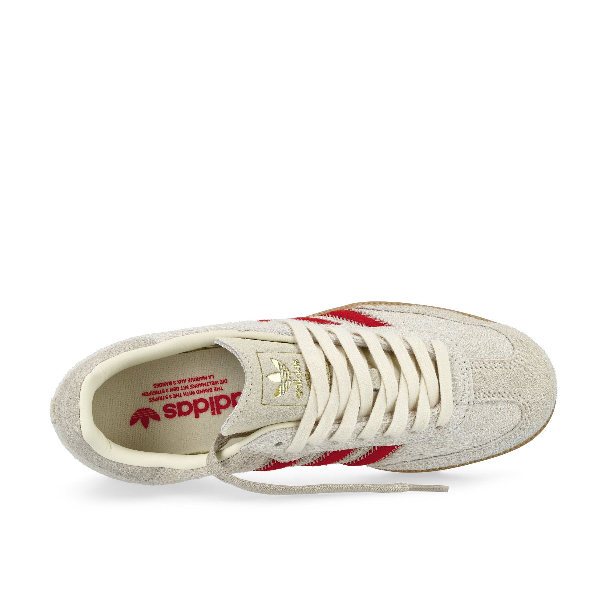 adidas Samba OG W Wonder Beige / Cream White / Better Scarlet Low Top Sneakers JS3935 Detailfoto | Overkill
