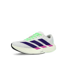 adidas adizero Evo SL W Footwear White / Collegiate Purple / Purple Burst Low Top Sneakers JS4456 Close-up | Overkill