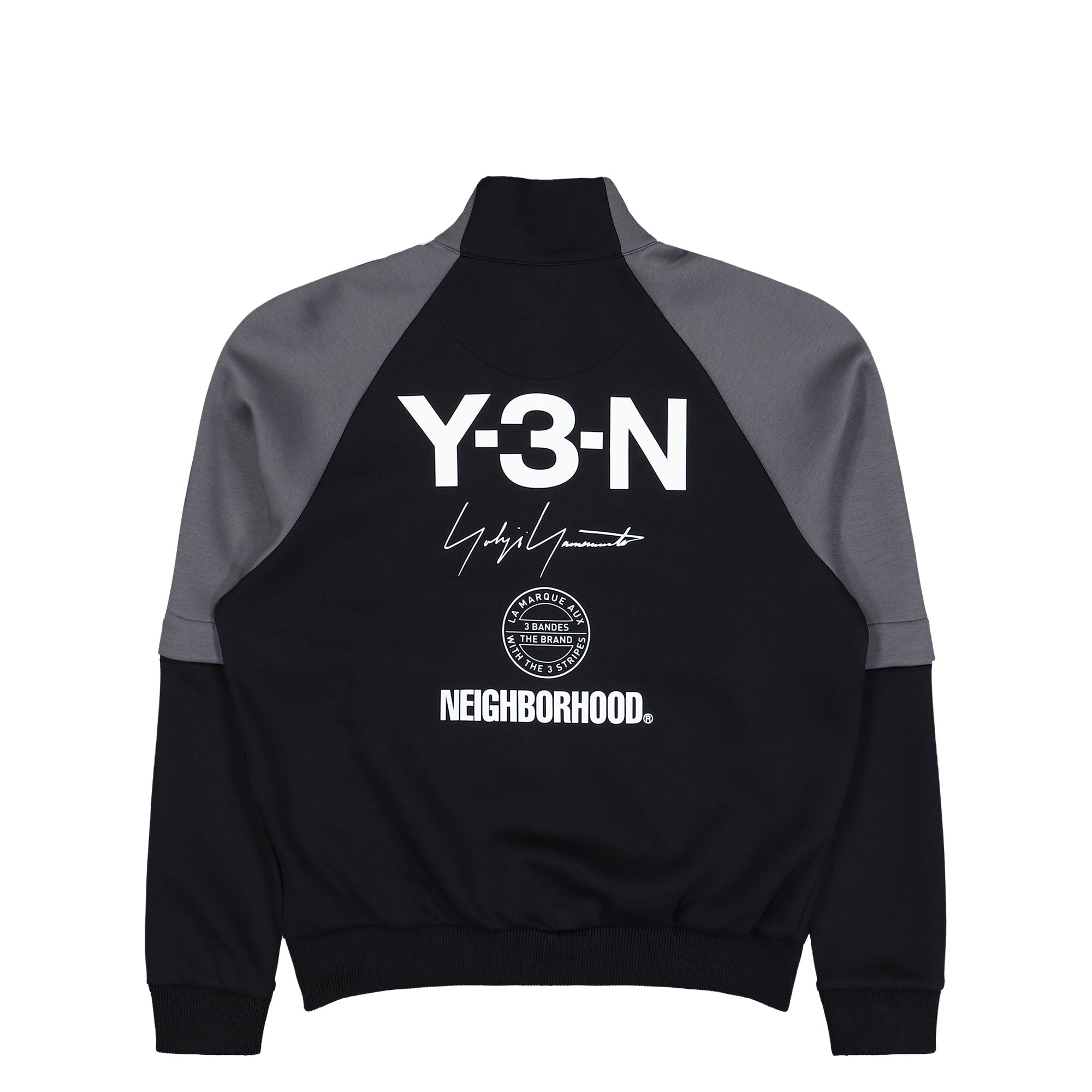 Neighborhood x Y-3 Track Top Black Track Jackets JW6993 Close-up | Overkill
