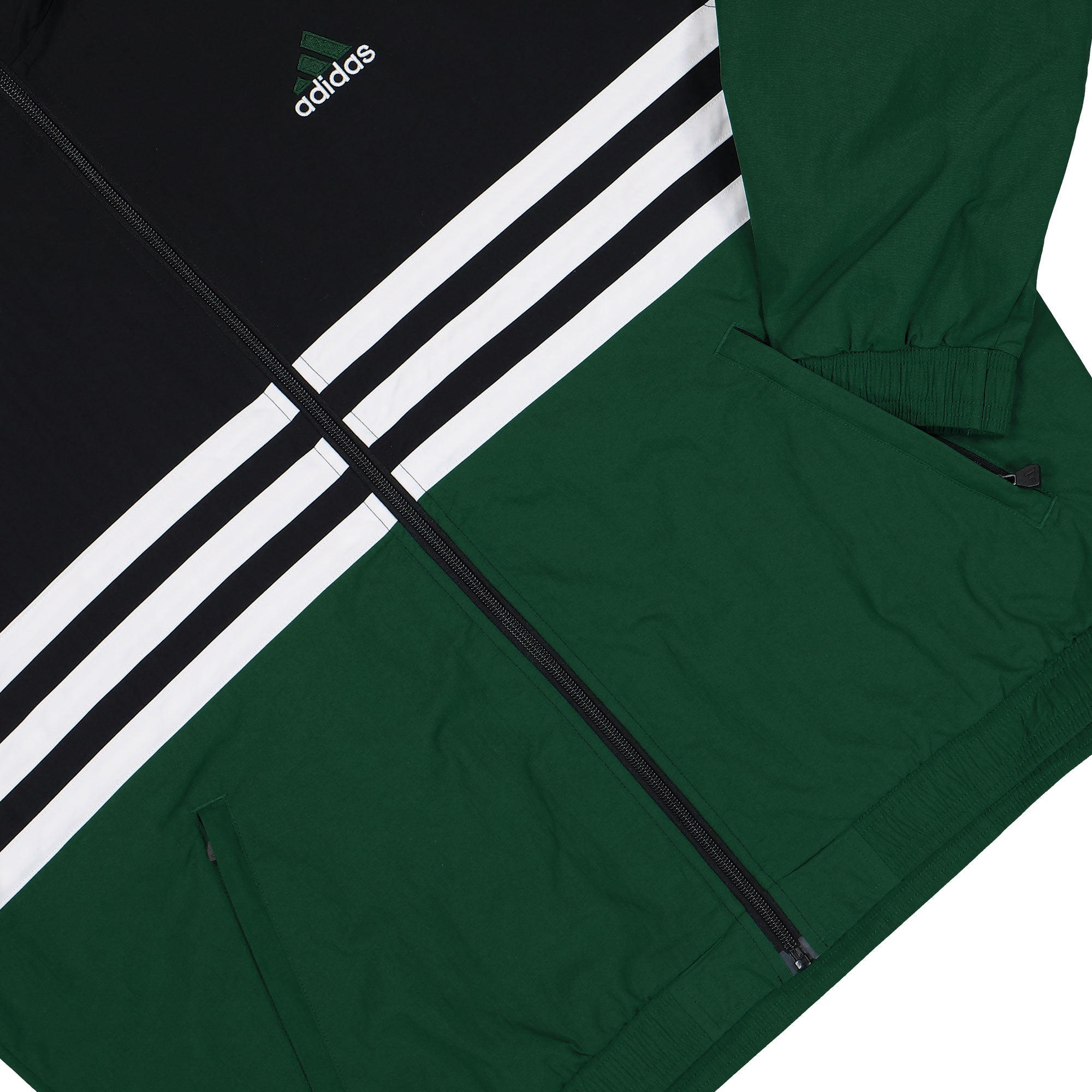 adidas Archive Track Top Black / Collegiate Green Track Jackets JY2776 Detail View 1 | Overkill