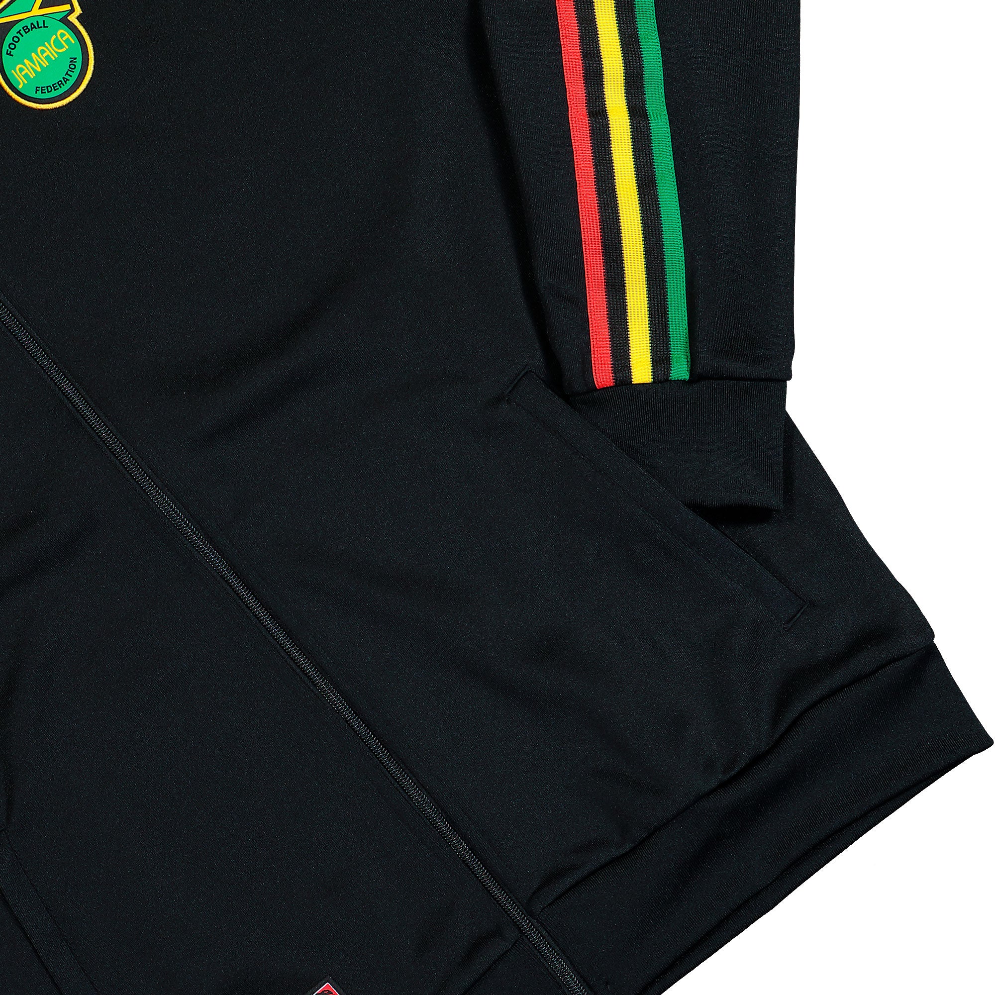 adidas JFF Jamaica OG Track Top Black Track Jackets JY5225 Detail View 1 | Overkill
