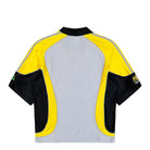 Brain Dead x adidas FB Jersey Silver Metallic T-Shirt JY7960 Close-up | Overkill
