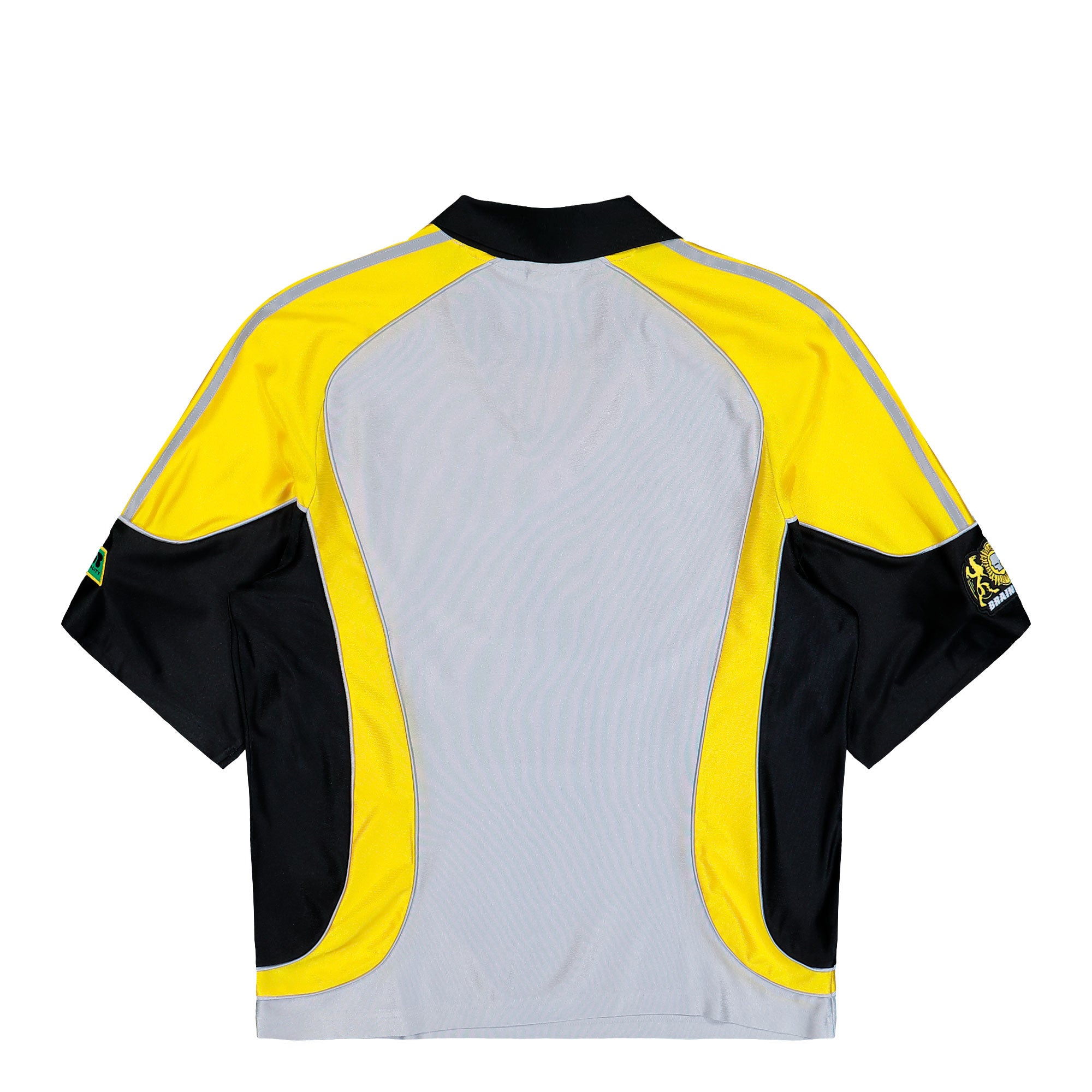 Brain Dead x adidas FB Jersey Silver Metallic T-Shirt JY7960 Close-up | Overkill
