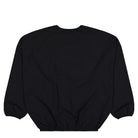 Fear of God Athletics x adidas Crew Black Sweatshirt JZ7376 Close-up | Overkill
