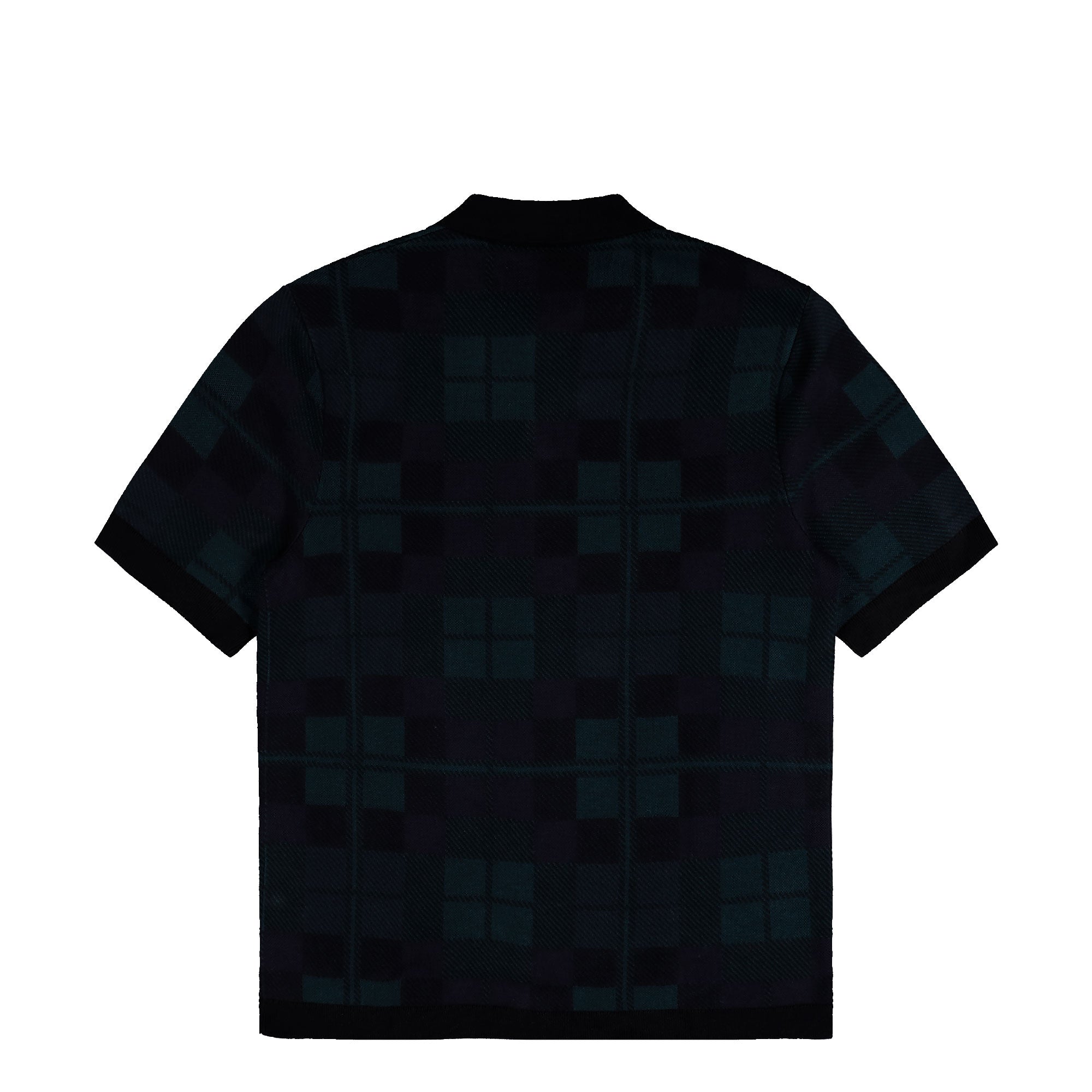 Fred Perry Black Watch Tartan Knit Shirt Black Watch Tartan Shirts K1553-37A Close-up | Overkill
