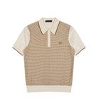 Fred Perry Tonic Waffle Knitted Shirt Ecru Polo Shirt K2307-560 | Overkill
