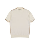 Fred Perry Tonic Waffle Knitted Shirt Ecru Polo Shirt K2307-560 Close-up | Overkill
