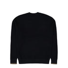 Fred Perry Waffle Stitch Jumper Black Sweatshirt K6507-102 Close-up | Overkill