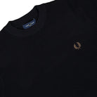 Fred Perry Waffle Stitch Jumper Black Sweatshirt K6507-102 Detailfoto | Overkill