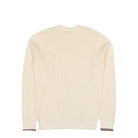 Fred Perry Waffle Stitch Jumper Ecru Sweatshirt K6507-170 Close-up | Overkill
