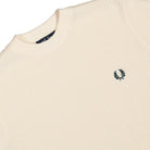 Fred Perry Waffle Stitch Jumper Ecru Sweatshirt K6507-170 Detailfoto | Overkill
