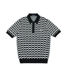 Fred Perry Jacquard Knitted Shirt Black Polo Shirts K7606-102 | Overkill