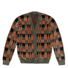 Fred Perry Textured Chequerboard Cardigan Laurel Wreath Green Cardigans K8565-X21 | Overkill