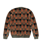 Fred Perry Textured Chequerboard Cardigan Laurel Wreath Green Cardigans Material | Overkill