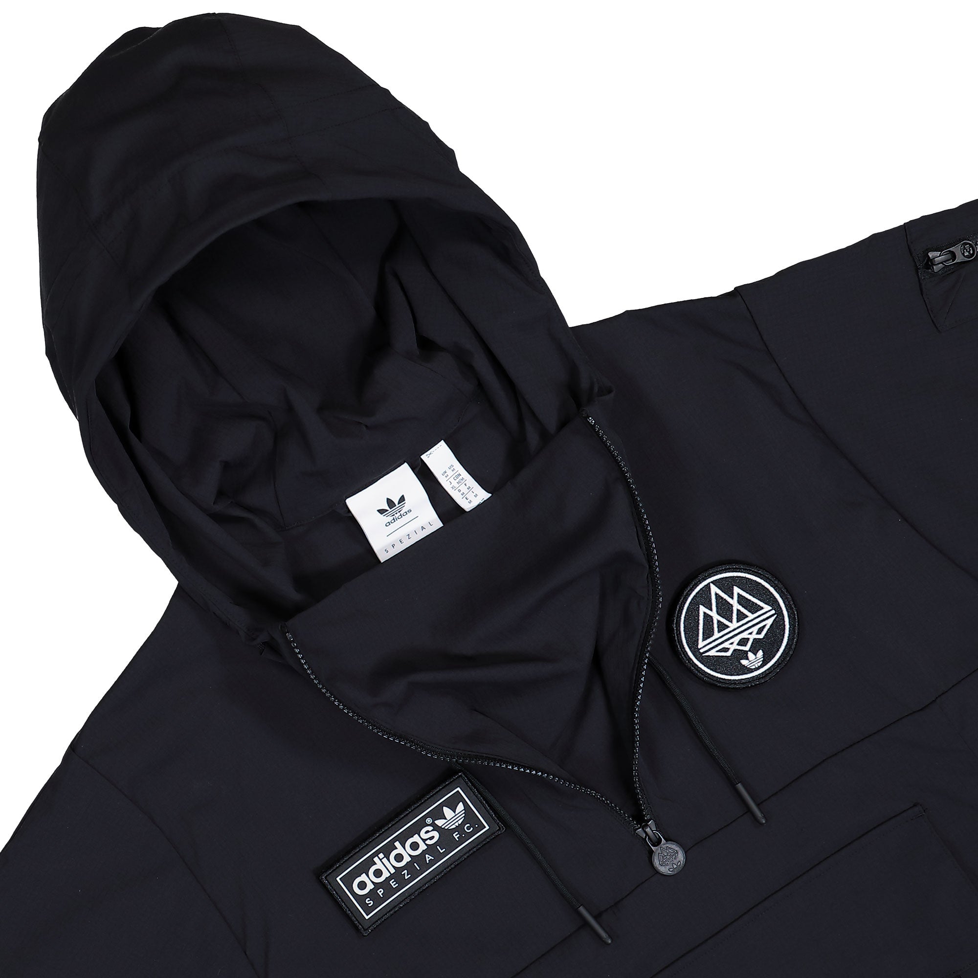adidas Smock SPZL F.C. Black Jackets KA3904 Detail View 1 | Overkill
