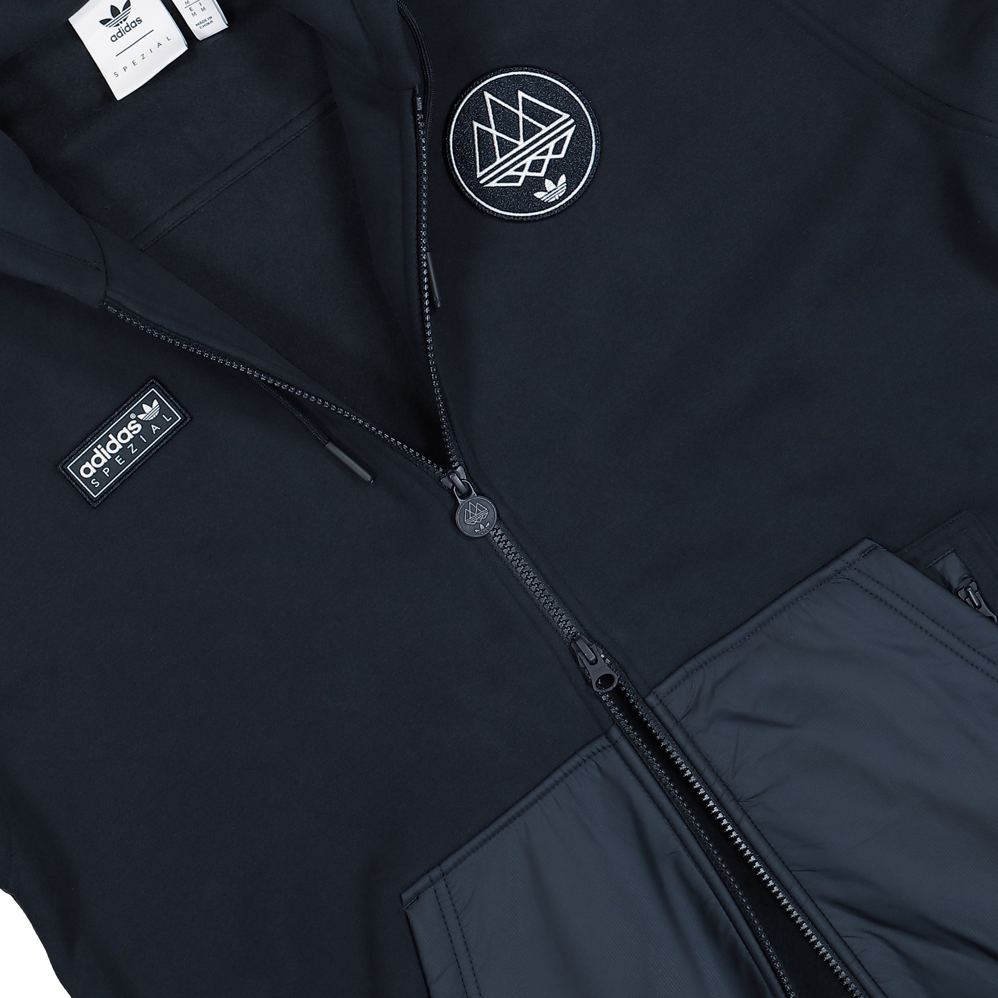 adidas Wilpshire Hoodie SPZL Night Navy Zip Hoodie KA3905 Detail View 2 | Overkill
