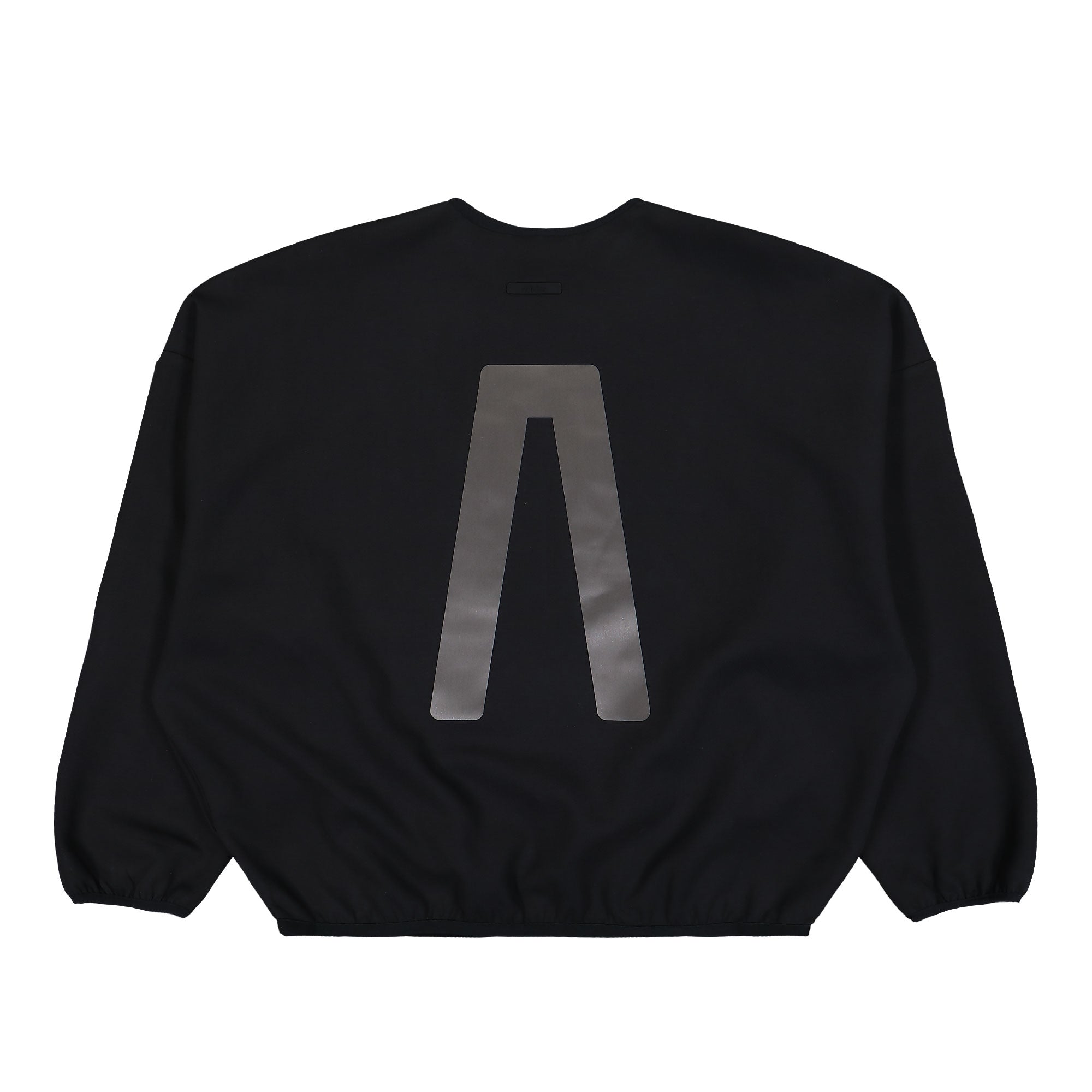 Fear of God Athletics x adidas Crew Black Sweatshirt KA4567 Close-up | Overkill
