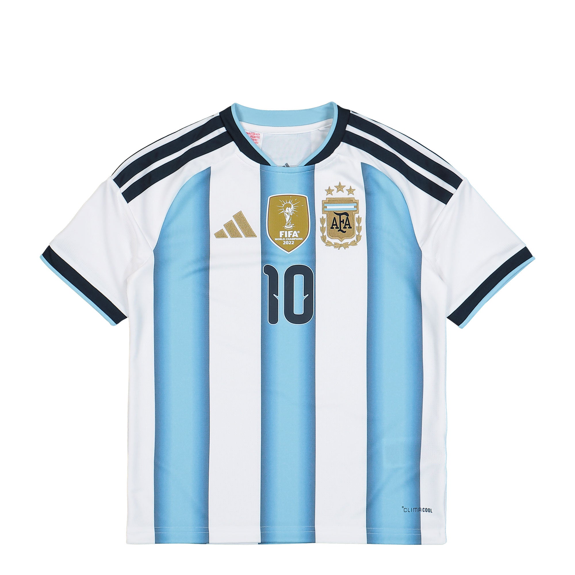 adidas AFA Argentina Home 10 Jersey Youth White / Icey Blue / Light Blue Trikot KA8115 | Overkill
