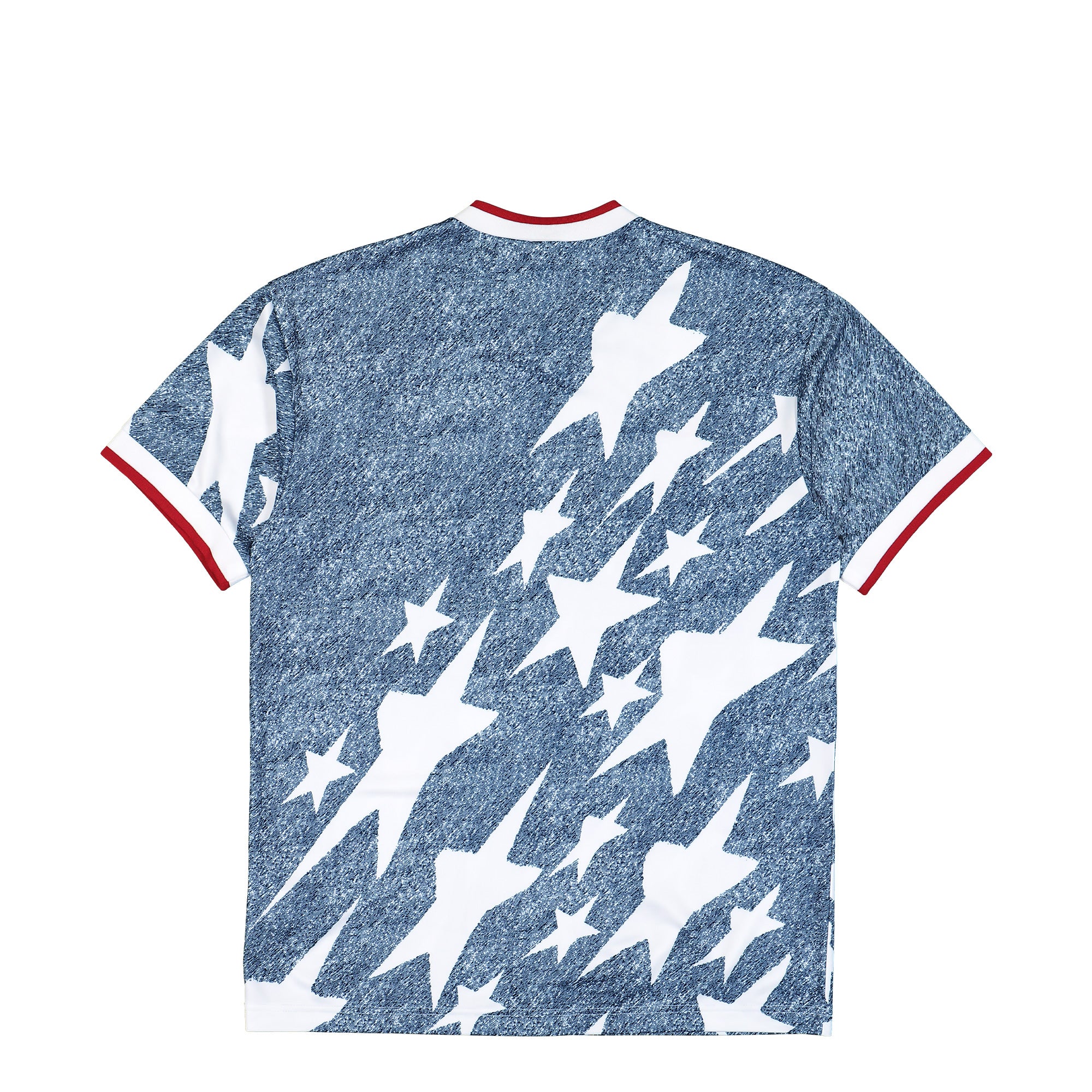 adidas  Denim Graphic Jersey White / Dark Blue T-Shirts KB2726 Close-up | Overkill
