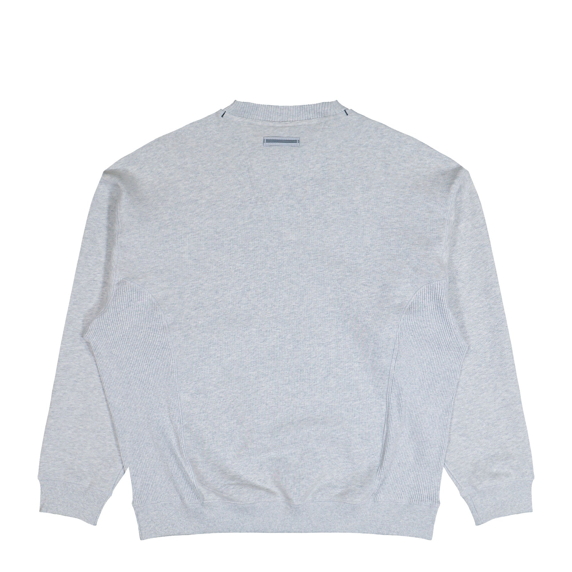 adidas Equipment Rip Crewneck Sweatshirt Light Grey Heather Sweatshirts KB9324 Close-up | Overkill

