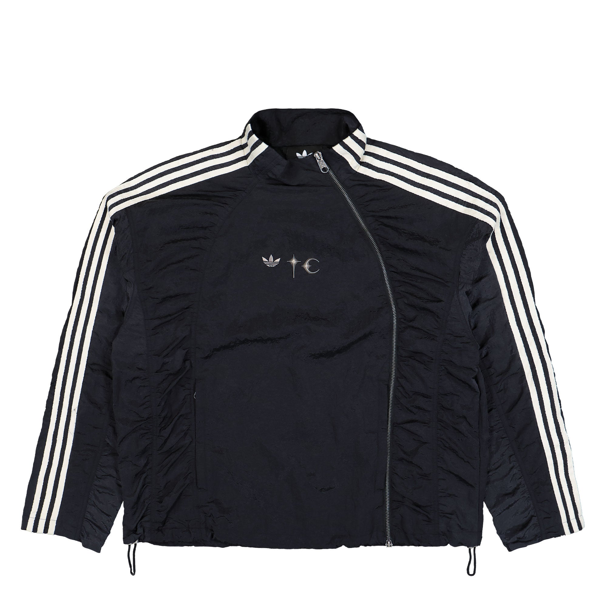 adidas Woven Track Top Black / Silver Metallic Track Jackets KC2200 | Overkill