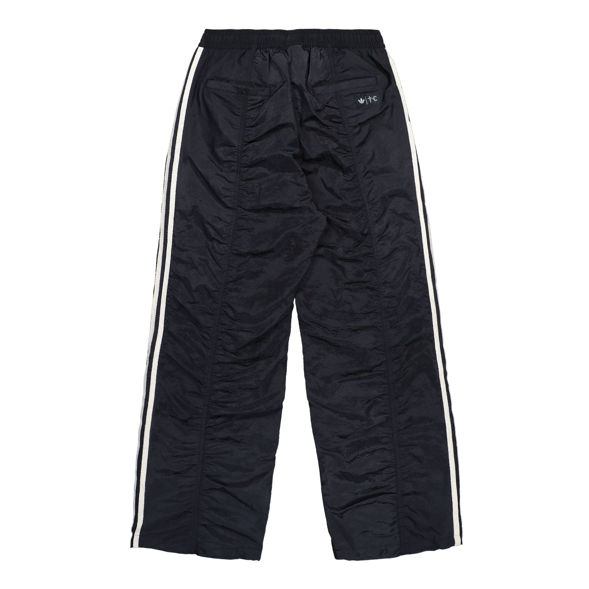 Thug Club x adidas Woven Track Pant Black / Silver Metallic Sweat & Track Pants KC2206 Close-up | Overkill