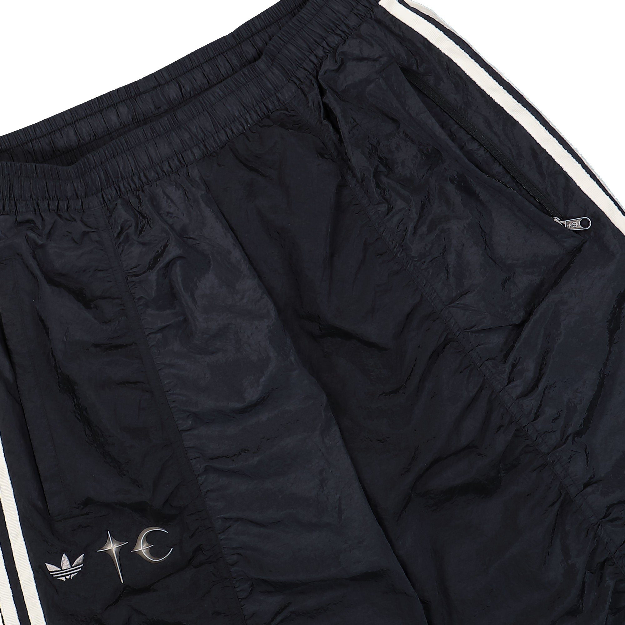 Thug Club x adidas Woven Track Pant Black / Silver Metallic Sweat & Track Pants KC2206 Detail View 1 | Overkill