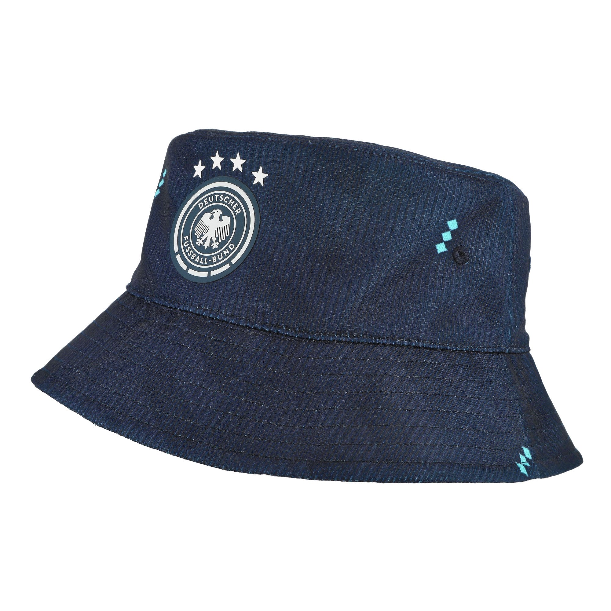 adidas DFB Germany Bucket Hat Collegiate Navy / Flash Aqua / White Bucket Hat  KC6723 | Overkill
