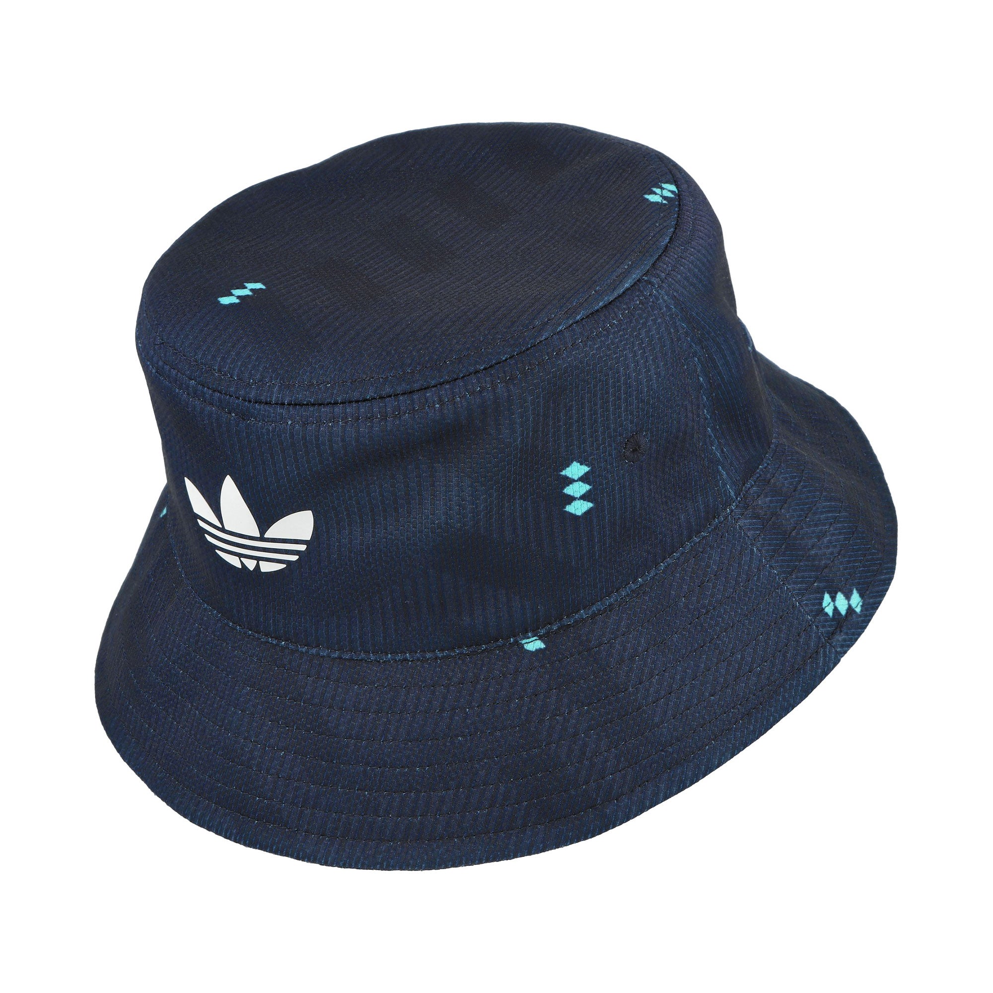 adidas DFB Germany Bucket Hat Kids Collegiate Navy / Flash Aqua / White Bucket Hat  KC6723-OSFC Detail View 2 | Overkill
