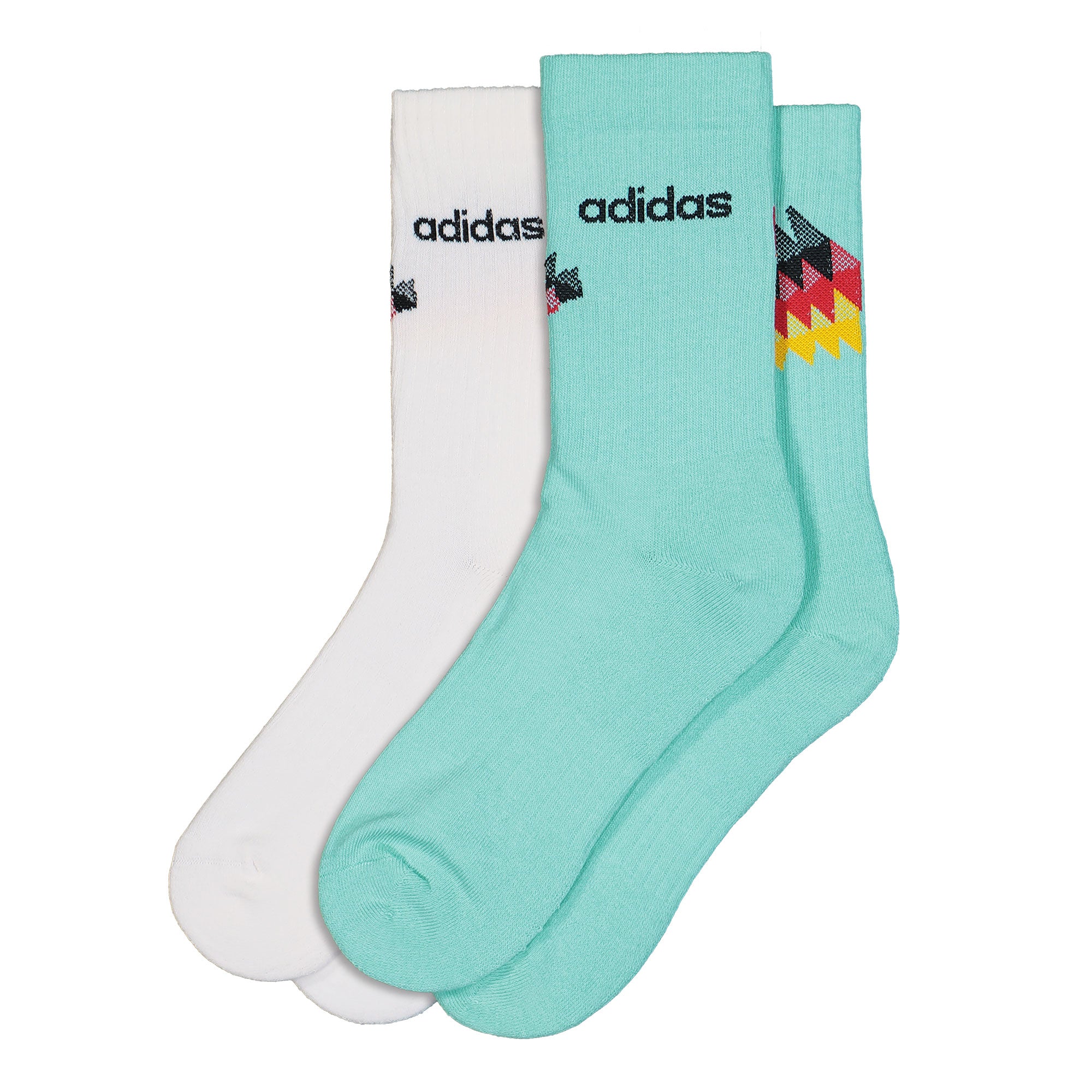 adidas  DFB Germany 2 Pack Fan Socks White / Flash Aqua / Black Socks KC6740 | Overkill
