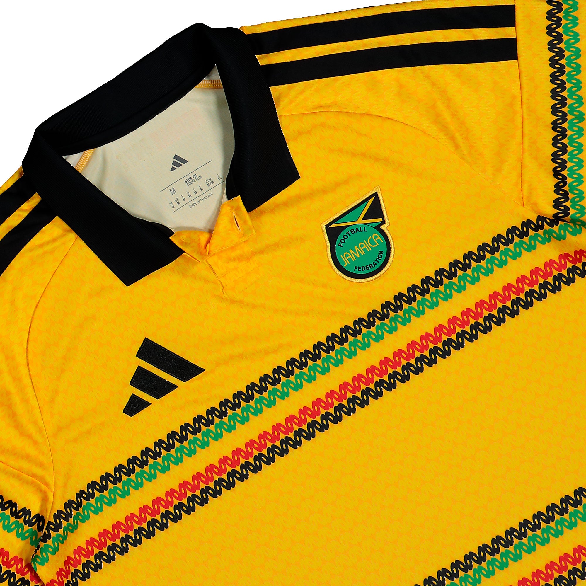 adidas JFF Jamaica Home Jersey Bold Gold T-Shirts KD0959 Detailfoto | Overkill
