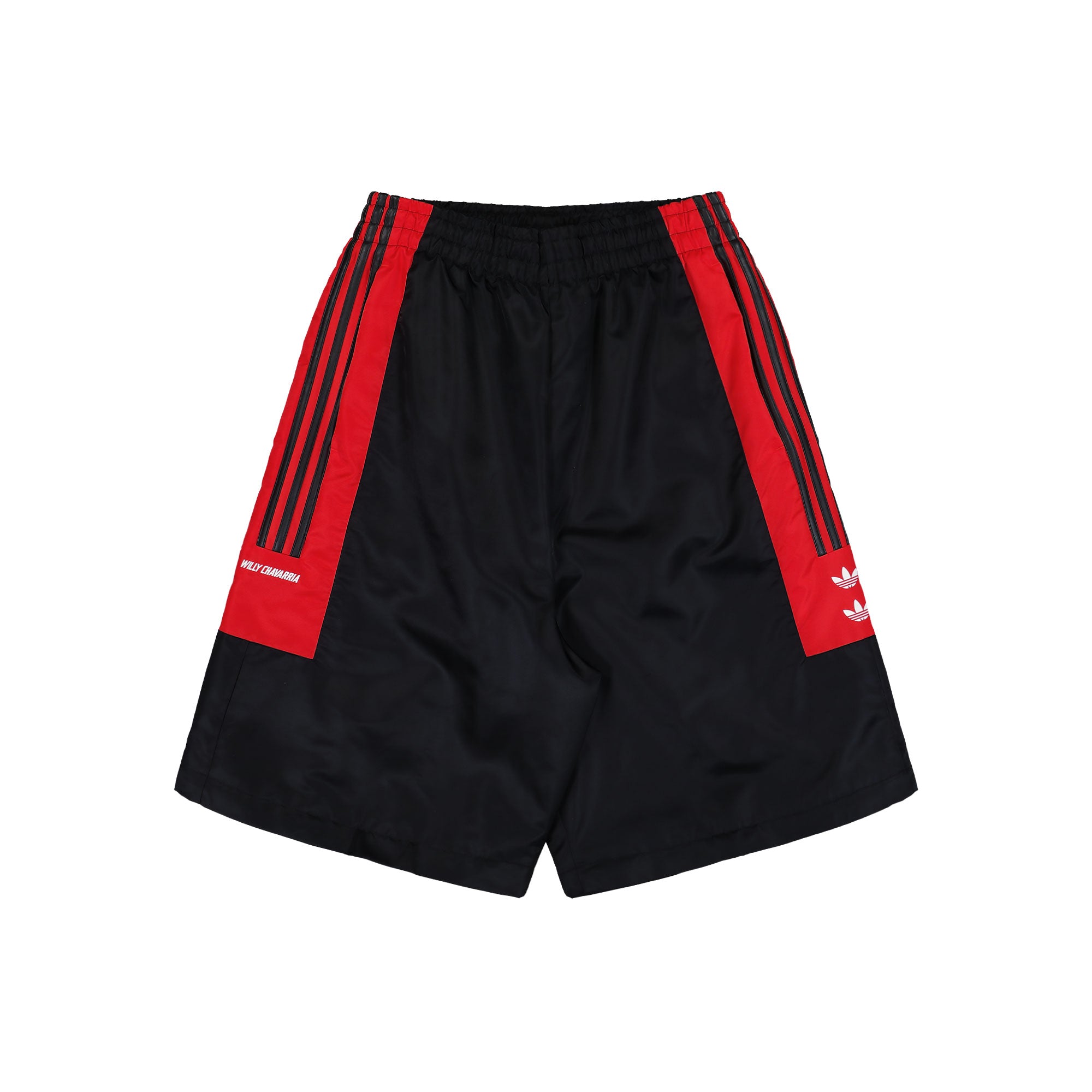 Willy Chavarria x adidas Fleece Track Pant Black / Red Sweat & Track Pants KD9359 Detail View 3 | Overkill
